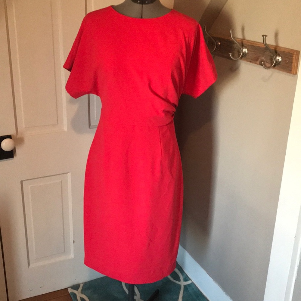 Ted Baker Red Midi Dress
